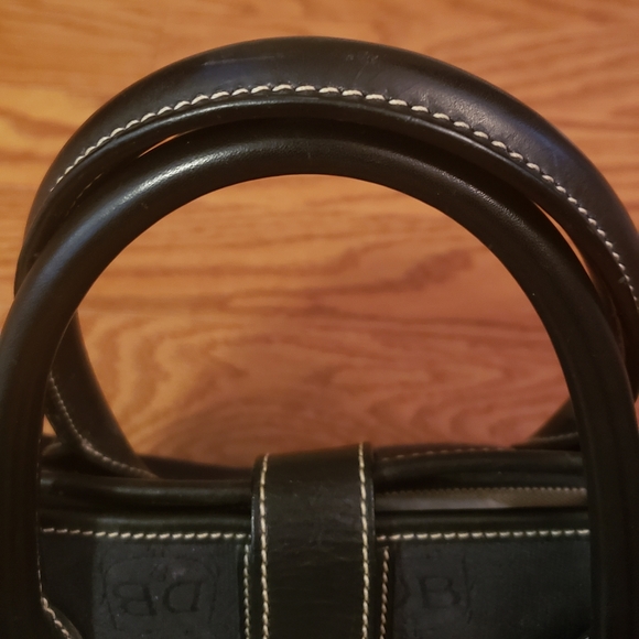 Women's Dooney & Bourke Fabric Logo Satchel Handbag Black Large Size. - Picture 5 of 7